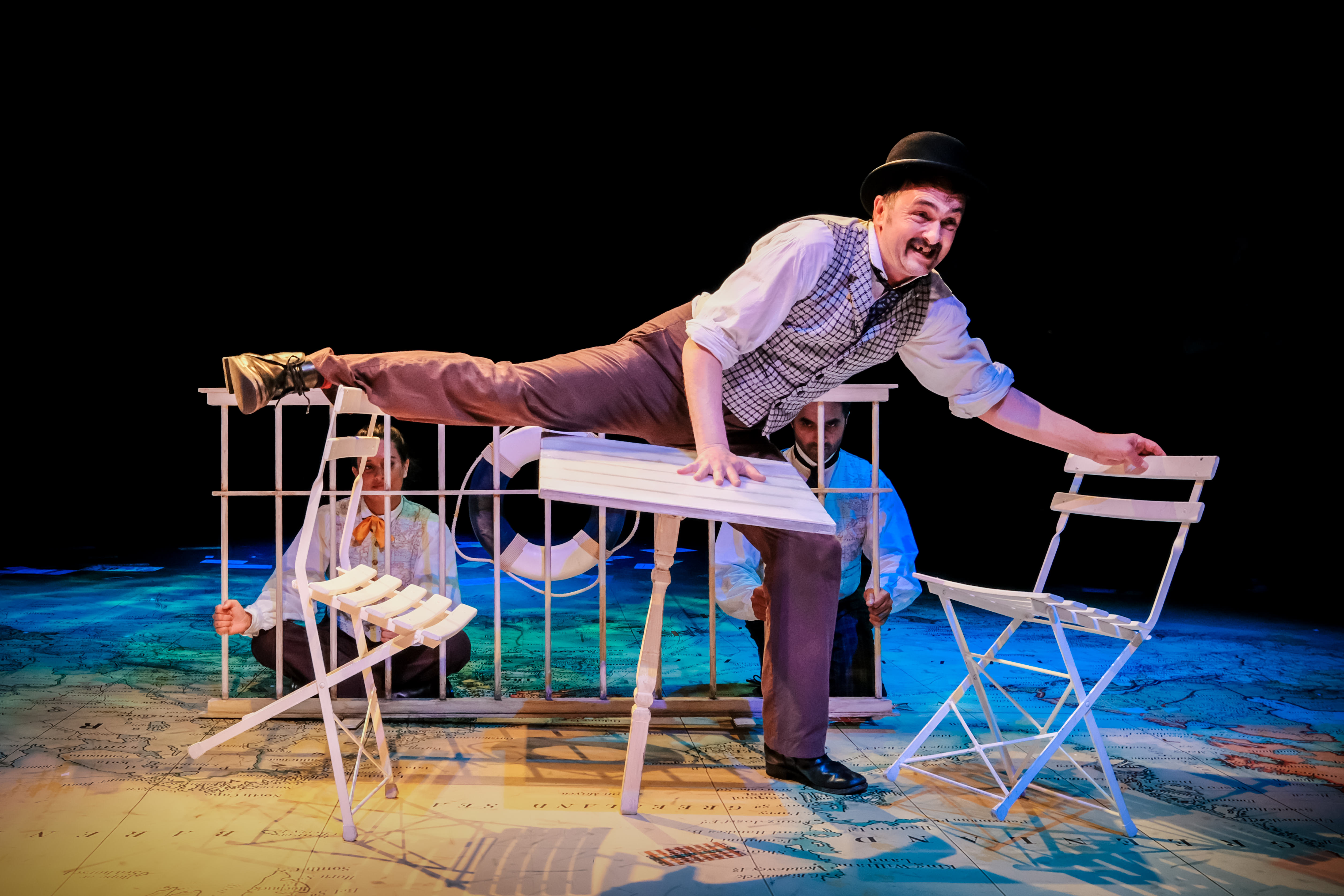 Around The World in 80 Days. Dennis Herdman (Inspector Fix). Credit - Andrew Billington