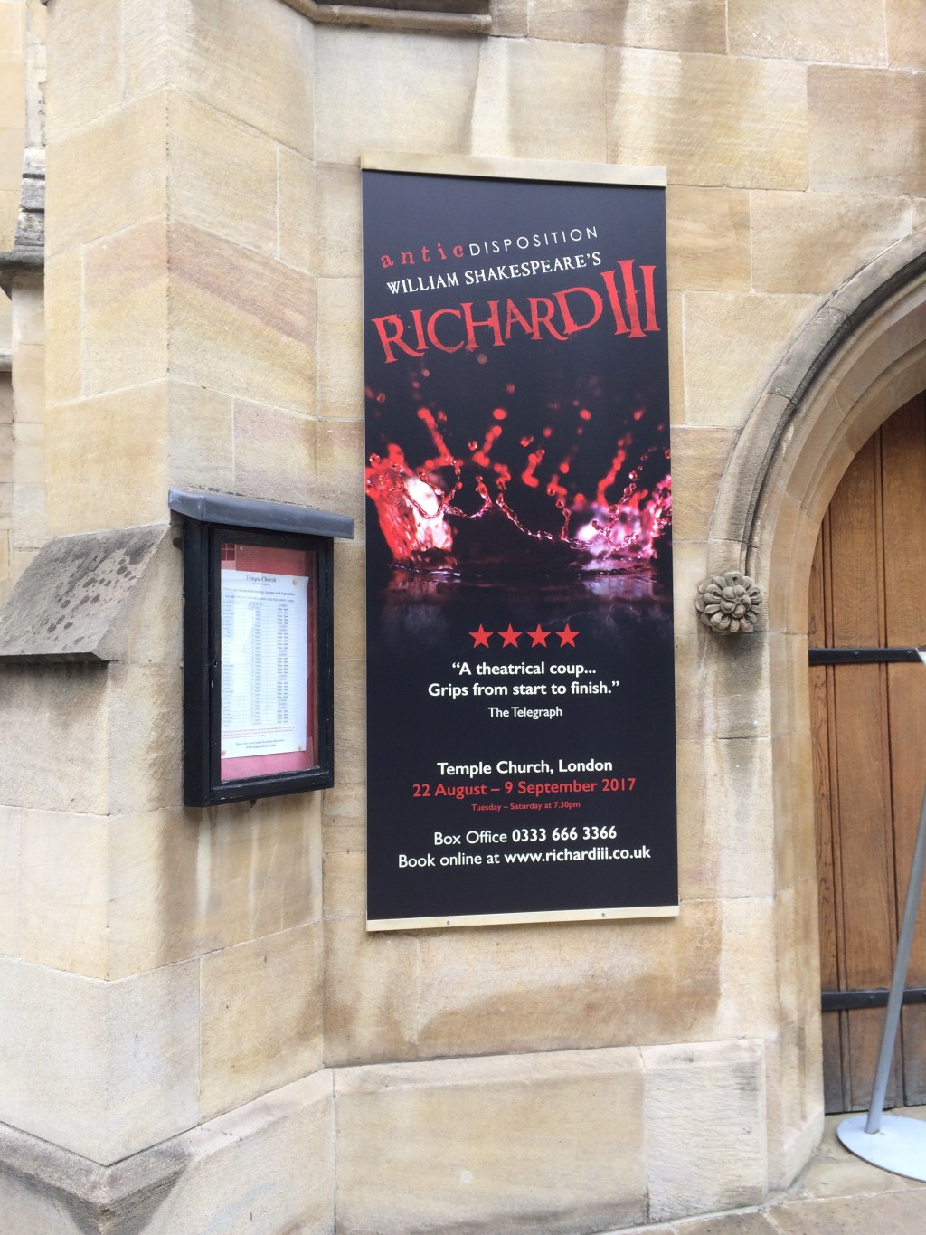Antic Disposition’s Richard III @ Temple&nbsp;Church