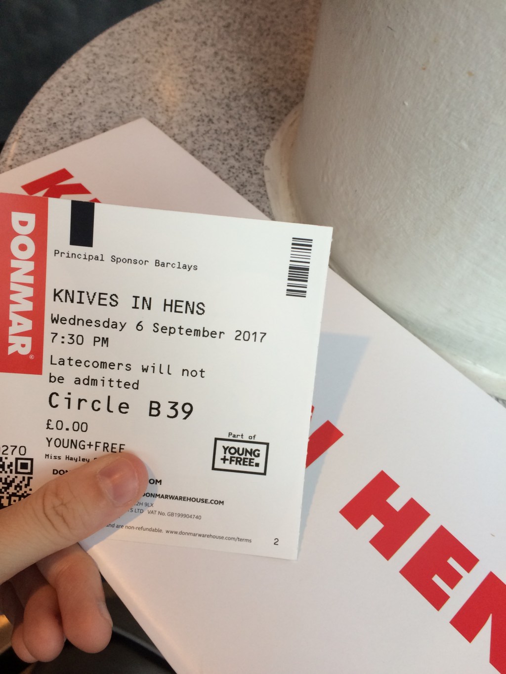 Knives in Hens @ Donmar&nbsp;Warehouse