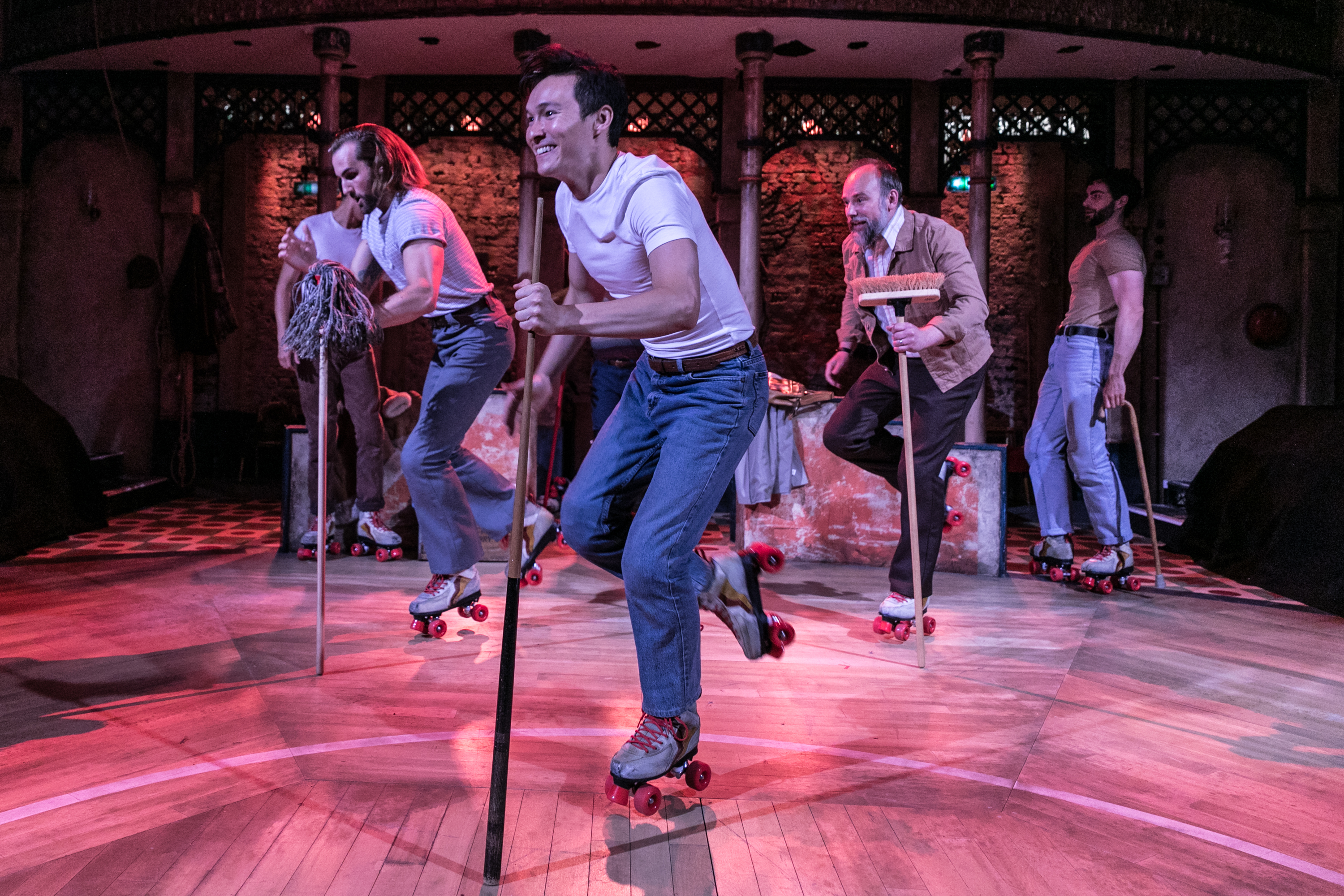 L-R Jason Winter, Michael Lin &amp; Ross Dawes in THE RINK, credit Darren Bell