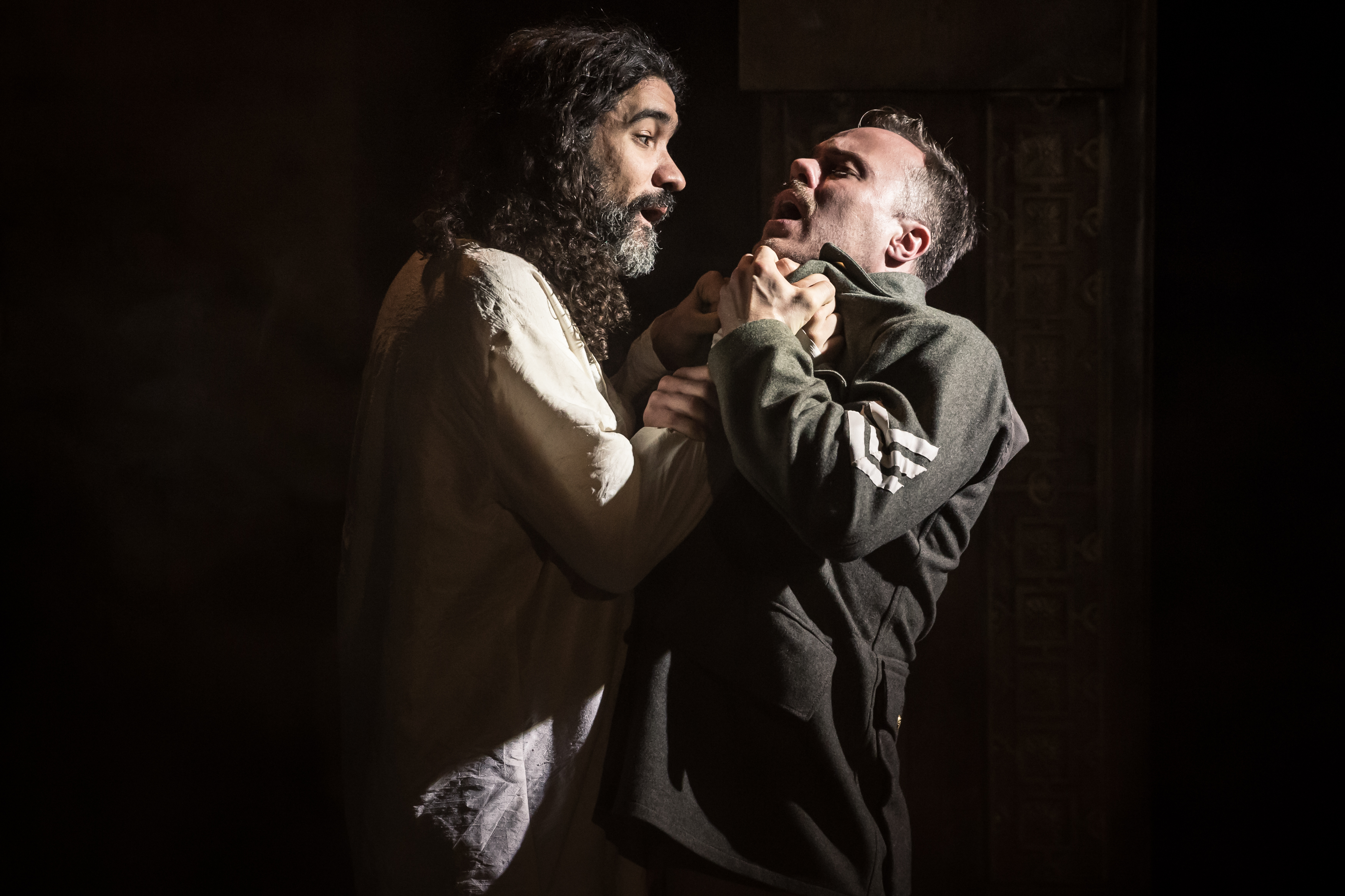 Matthew Wade (Othello) with Rikki Lawton (Iago)