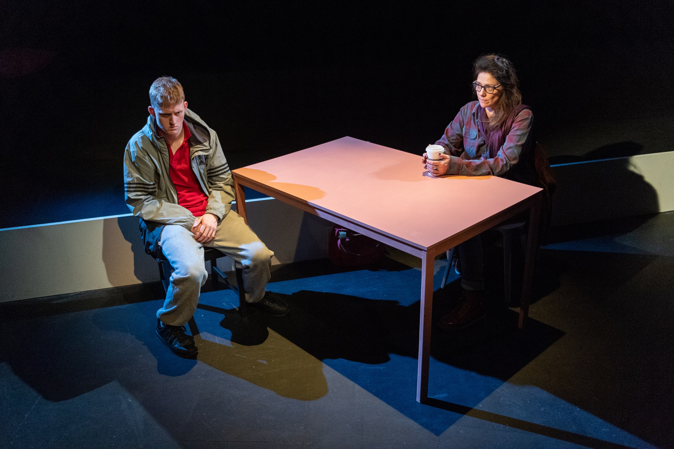 Lorn Macdonald and Neve McIntosh in Mouthpiece. Credit Roberto Ricciuti (2)