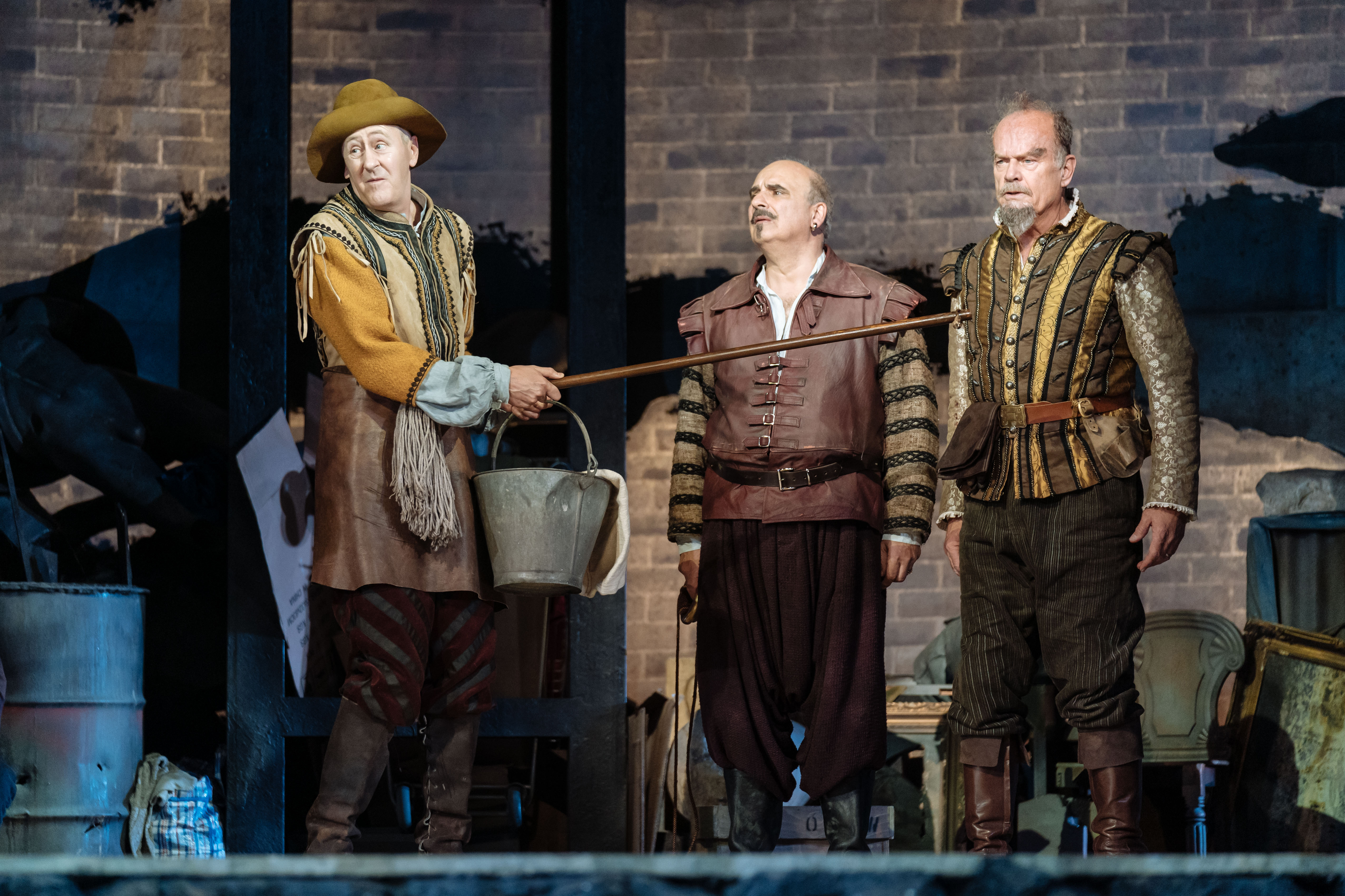 Nicholas Lyndhurst, Peter Polycarpou, Kelsey Grammer in Man of La Mancha